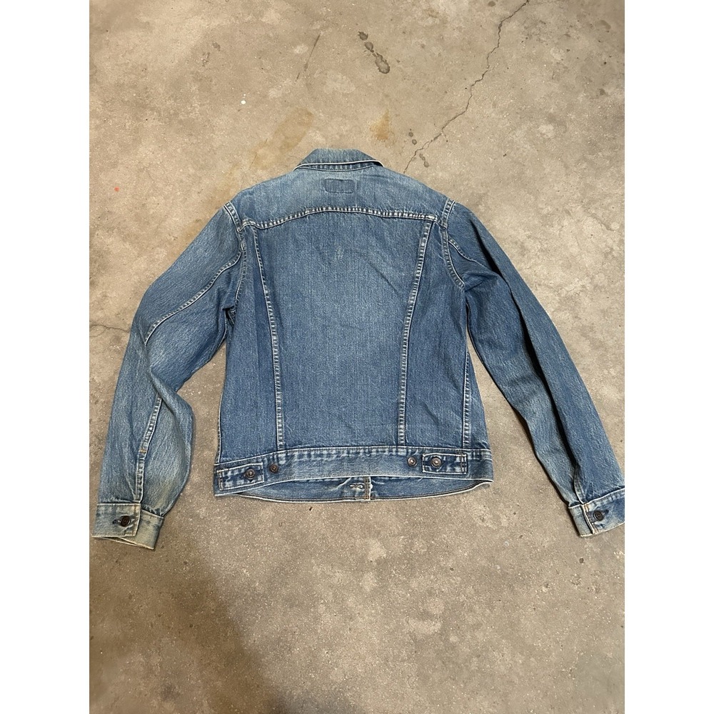 Levi's Trucker Jacket Men 48 Blue Denim Vintage 71506 0216 Made in Canada - Picture 3 of 9